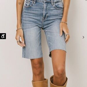 Bohme Light Blue Denim Jean Shorts